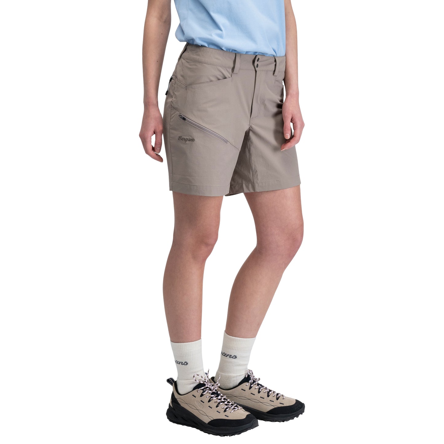 Bergans Rabot Light Softshell Shorts Women Rock Taupe