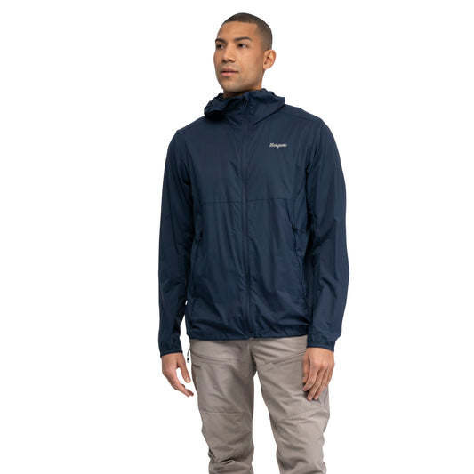 Bergans Rabot Windbreaker Jacket Men Navy Blue