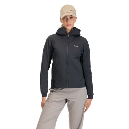 Bergans Holo Insulated Hood Jacket Women Dark Shadow Grey