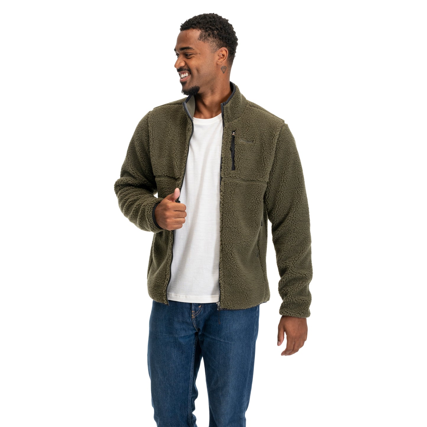 Bergans Lunnan Pile Fleece Jacket Men Pine Forest