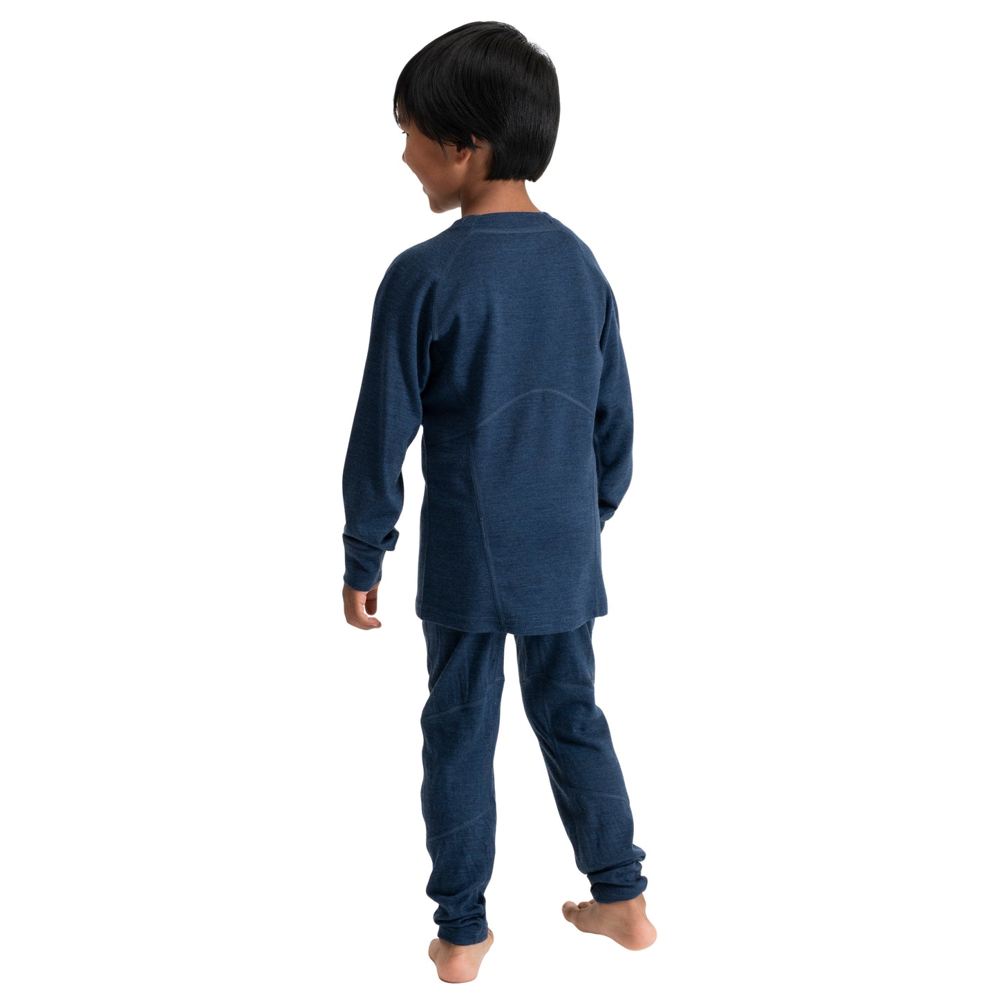 Bergans Inner:Pure Merino Kids Long Sleeve Navy Blue