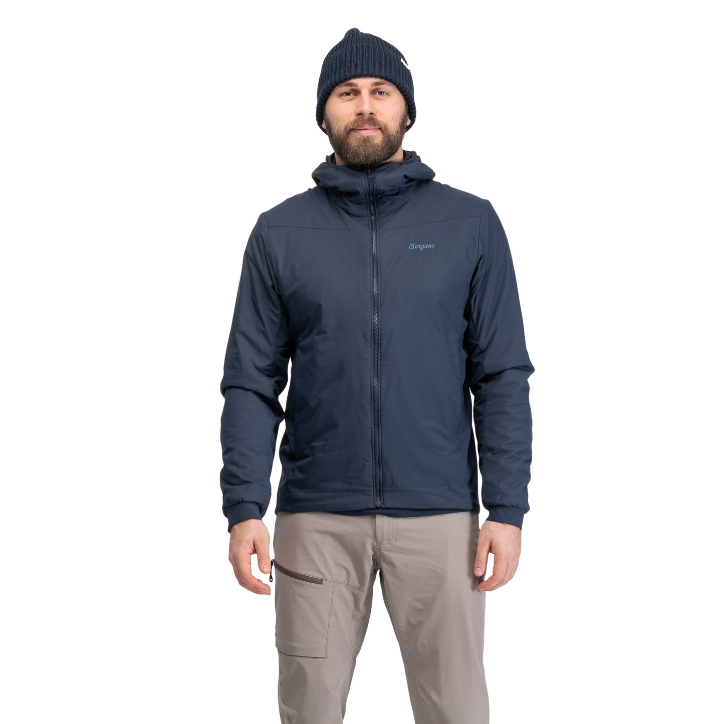 Bergans Holo Insulated Hood Jacket Men Dark Navy