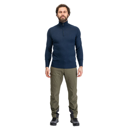 Bergans Minde Wool Half Zip Men Navy Blue