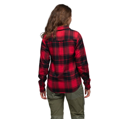 Bergans Nordmarka Flannel Shirt Women Red / Black Check