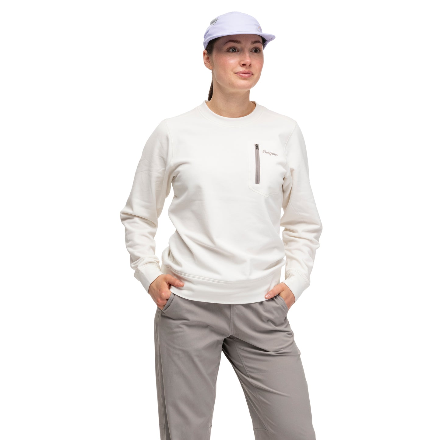 Bergans Midtli Midlayer Sweatshirt Women Vanilla White