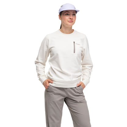 Bergans Midtli Midlayer Sweatshirt Women Vanilla White
