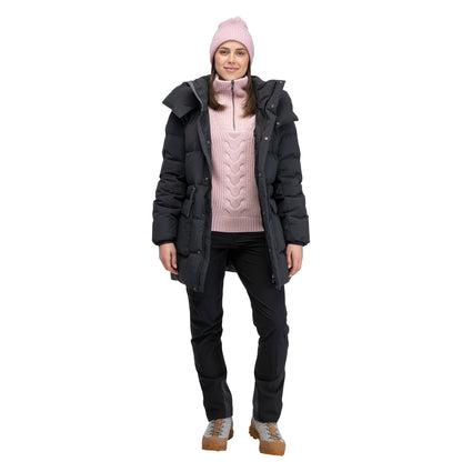Bergans Milde Knitted Wool Half Zip Women Faded Pink