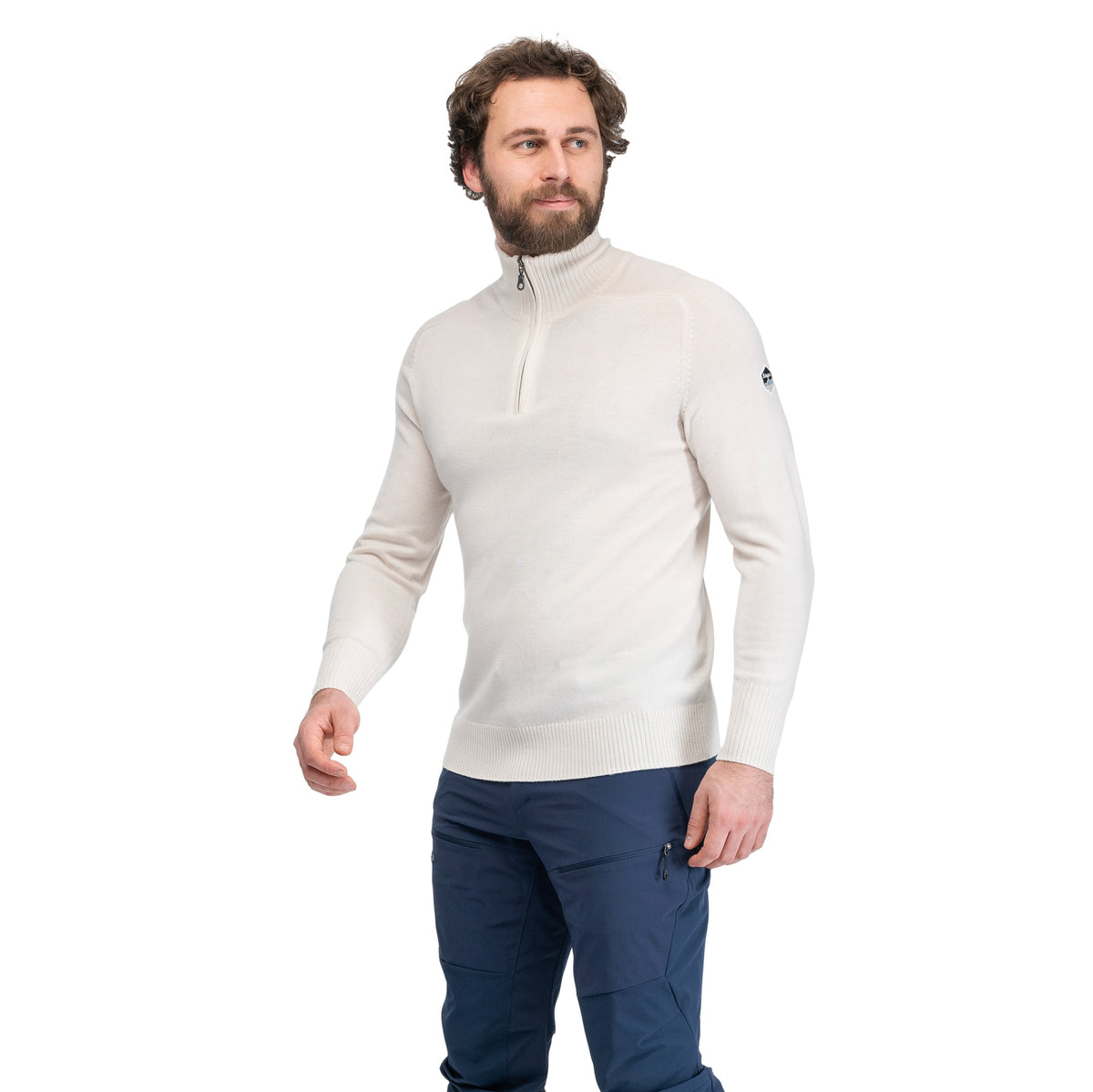 Bergans Minde Wool Half Zip Men Creme