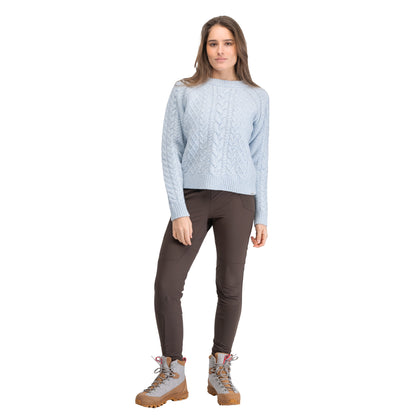 Bergans Lofoten Knitted Wool Jumper Women Light Dusty Blue