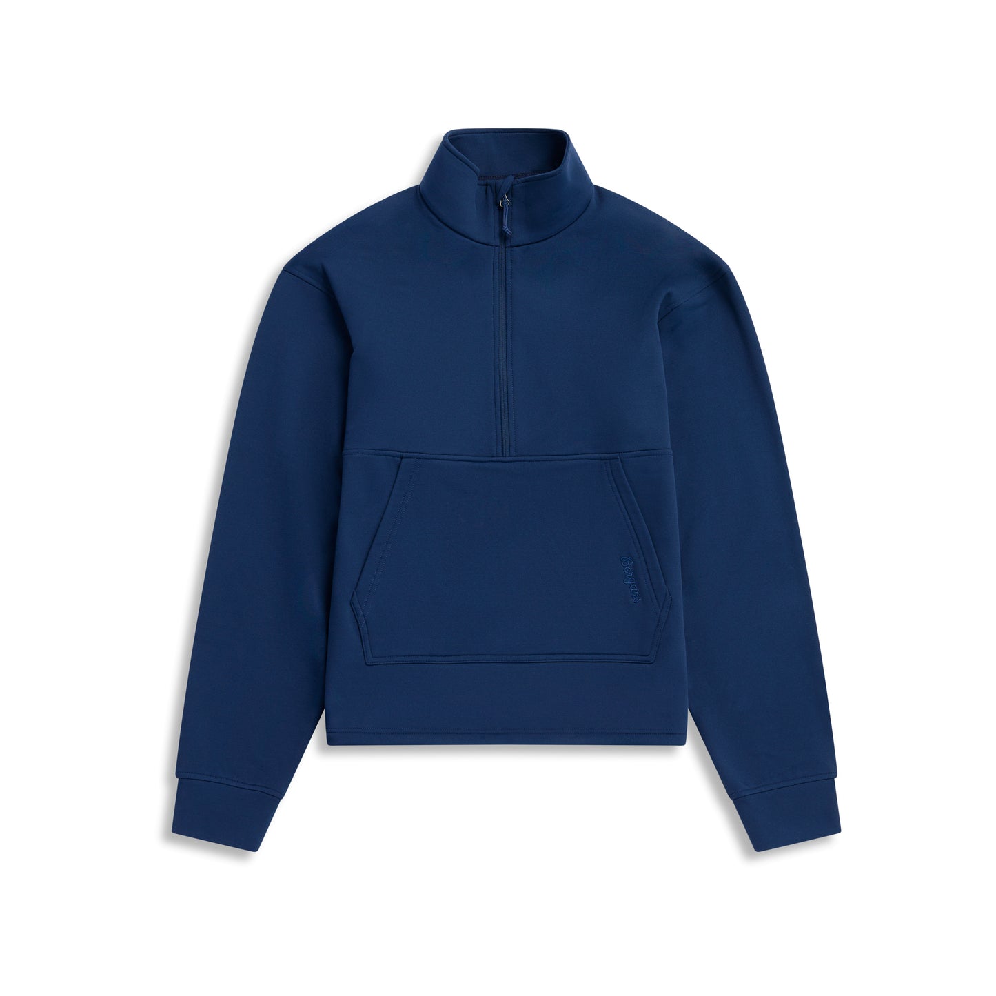 Bergans Midtli Midlayer Cropped Half Zip Women Navy Blue