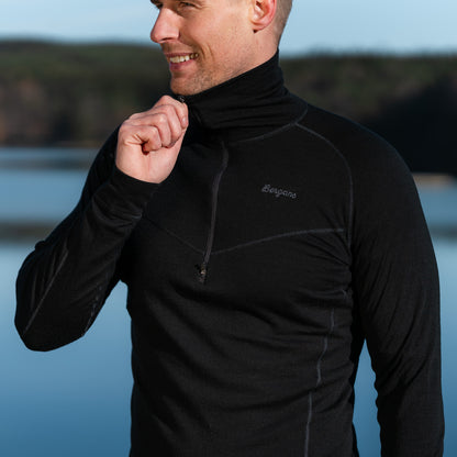 Bergans Inner:Dual Merino Half Zip Men Black