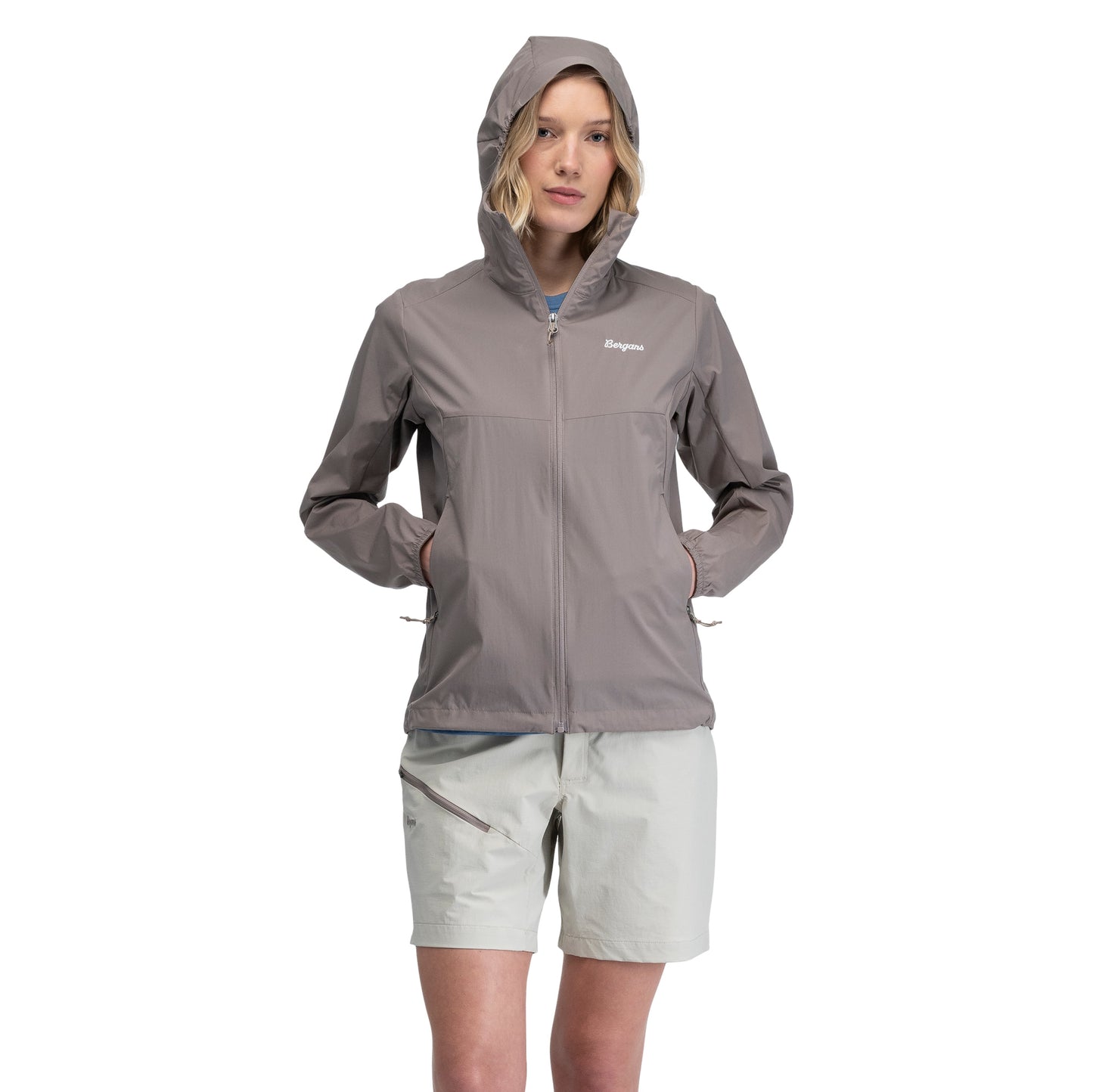Bergans Rabot Windbreaker Jacket Women Rock Taupe