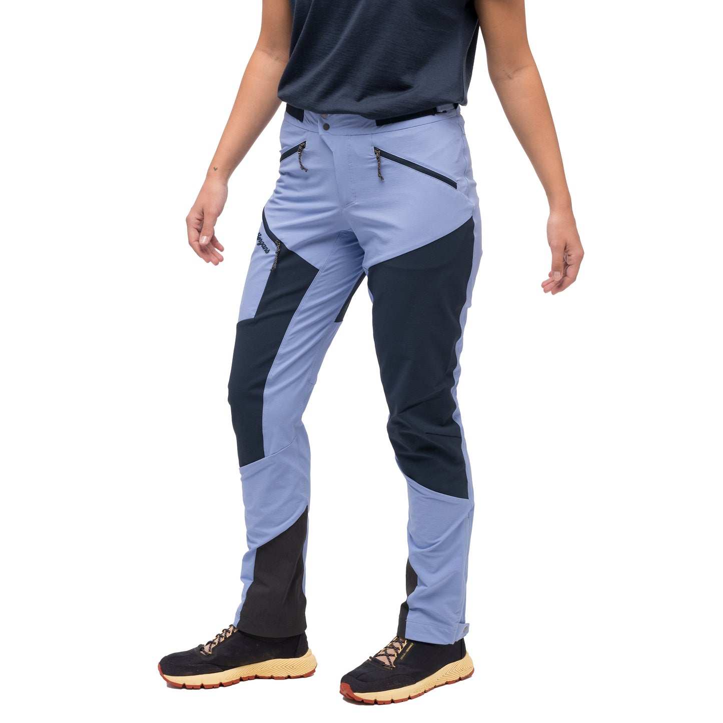 Bergans Tind Softshell Pants Women Blueberry Milk / Navy Blue