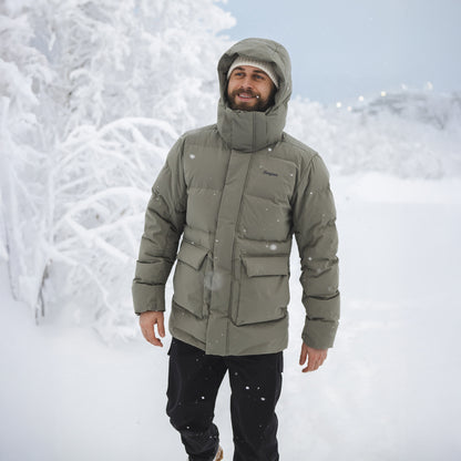 Bergans Dyna Down Hood Jacket Men Green Mud