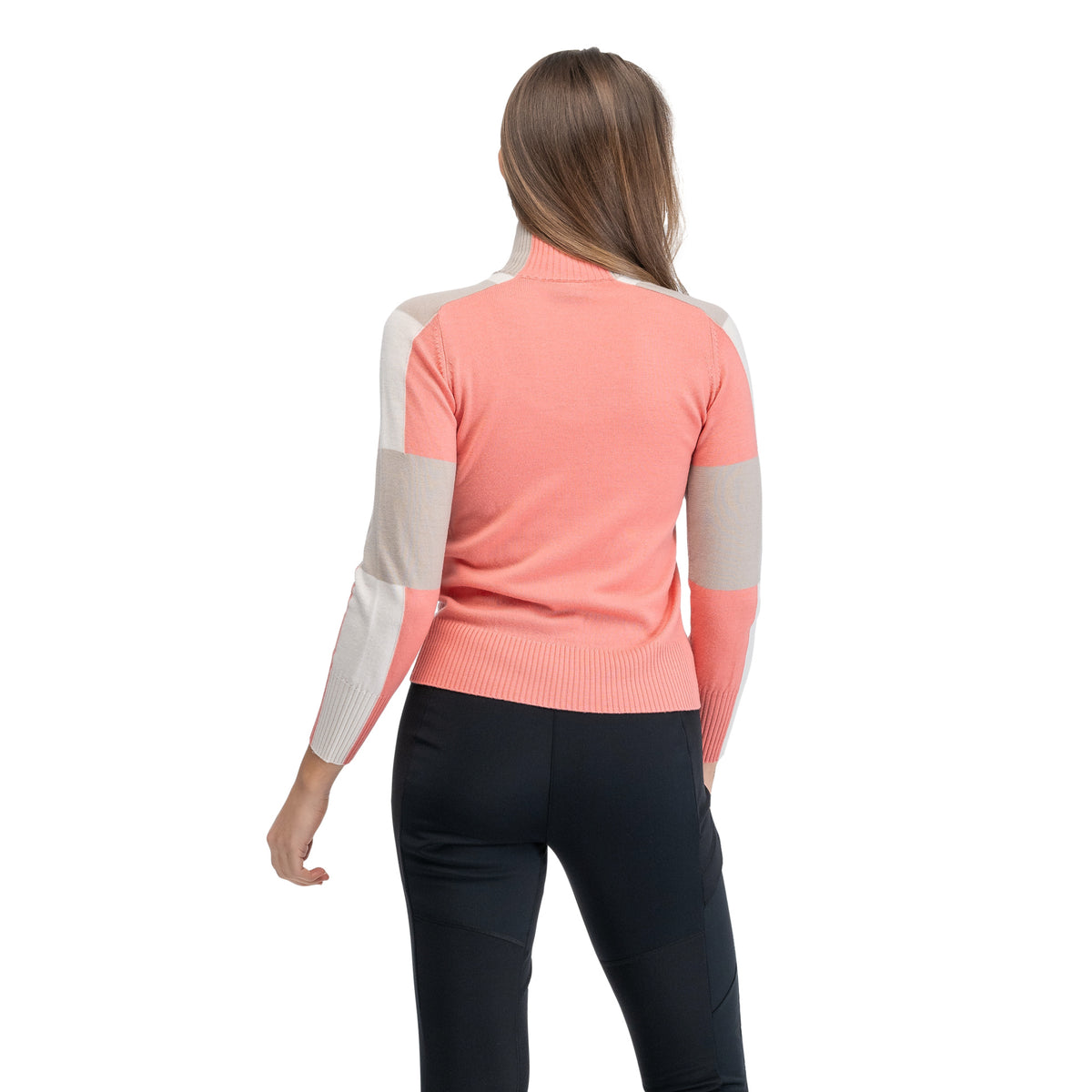 Bergans Lyderhorn Wool Half Zip Women Light Weathered Red / Beige