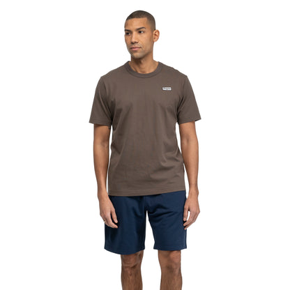 Bergans Logo Cotton Tee Men Dark Rock Taupe
