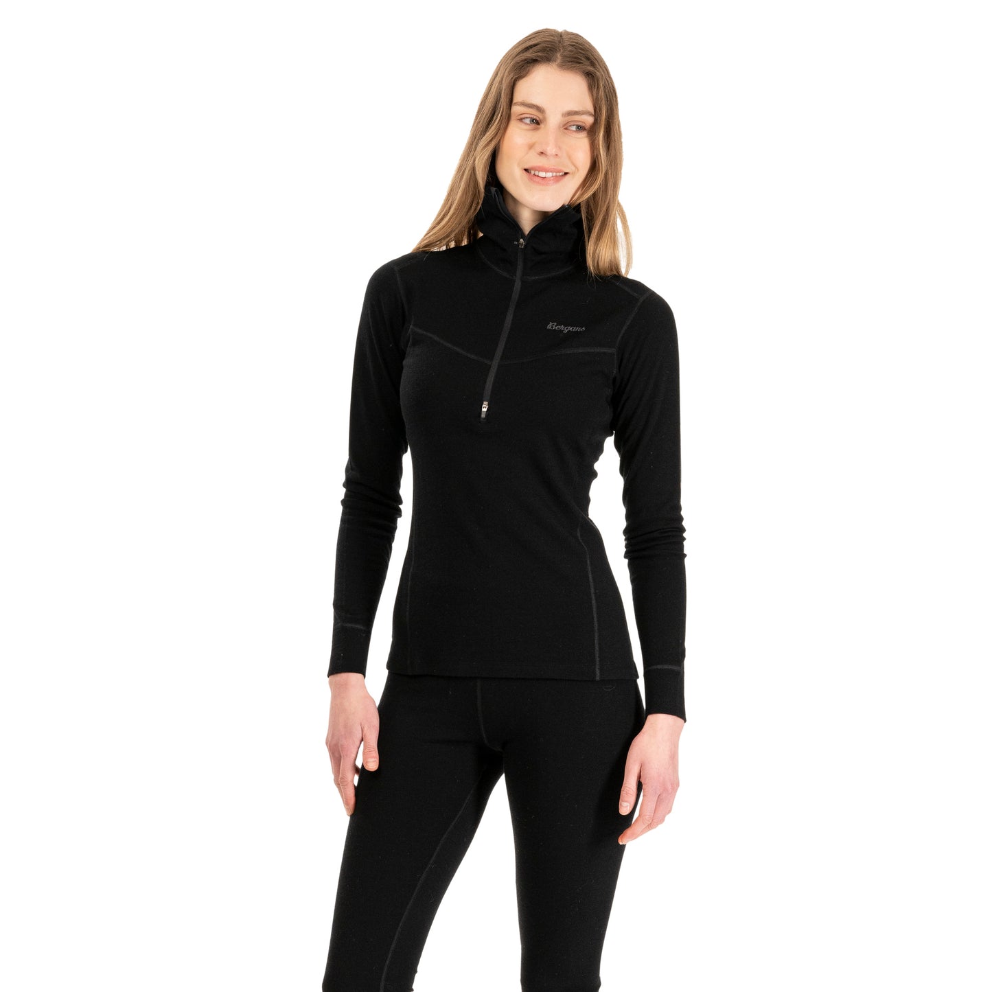 Bergans Inner:Dual Merino Half Zip Women Black