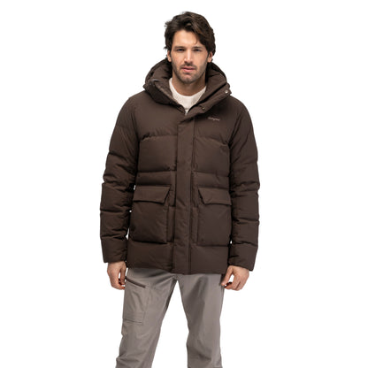 Bergans Dyna Down Hood Jacket Men Dark Chocolate