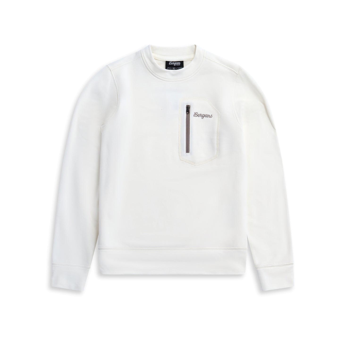 Bergans Midtli Midlayer Sweatshirt Junior Vanilla White