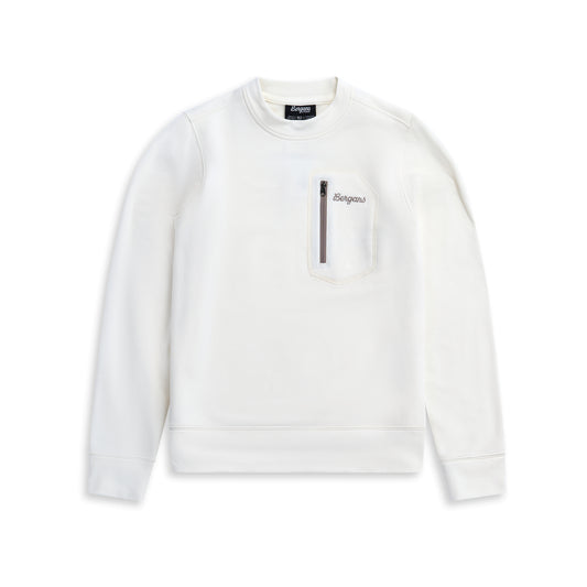 Bergans Midtli Midlayer Sweatshirt Junior Vanilla White