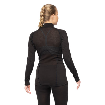 Bergans Inner:Pure Merino Half Zip Women Black