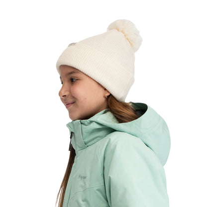 Bergans Storetind Wool Pom Beanie Junior Vanilla White