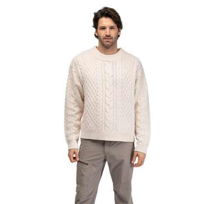 Bergans Lofoten Knitted Wool Jumper Men Creme