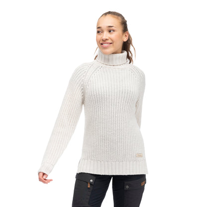 Bergans Nordmarka Merino High Neck Jumper Women Vanilla White