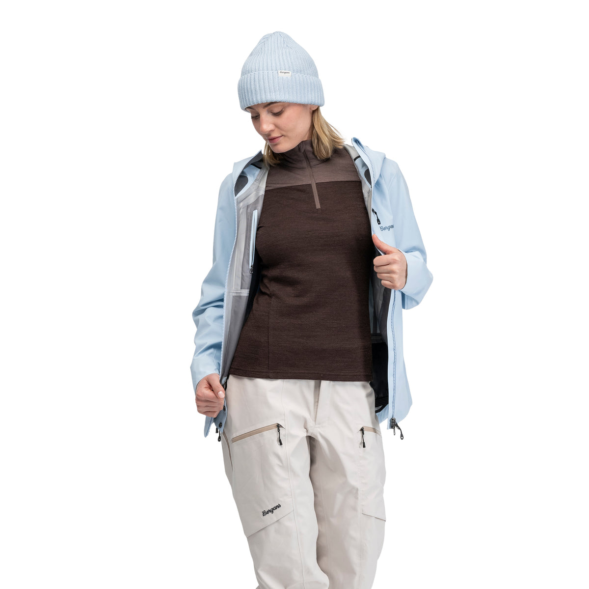 Bergans Oppdal 3L Shell Jacket Women Light Dusty Blue