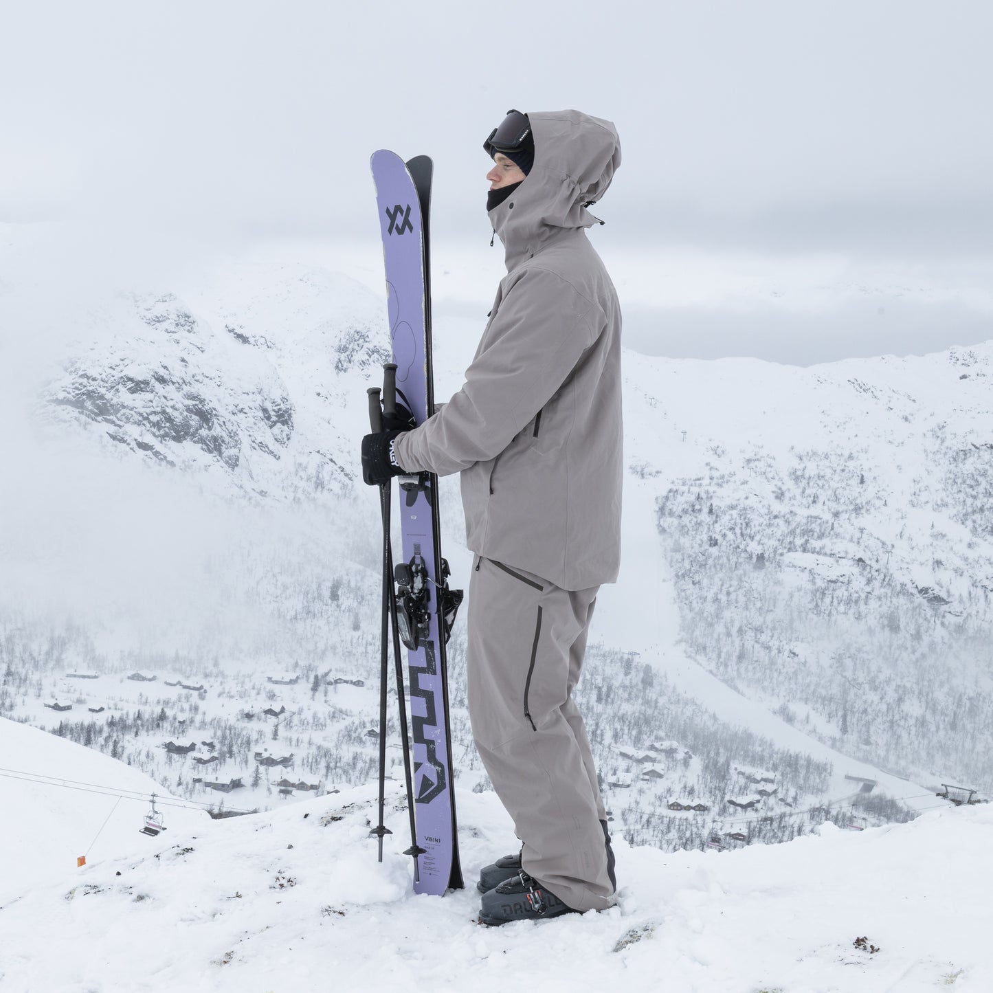 Bergans Oppdal Insulated Shell Jacket Men Rock Taupe