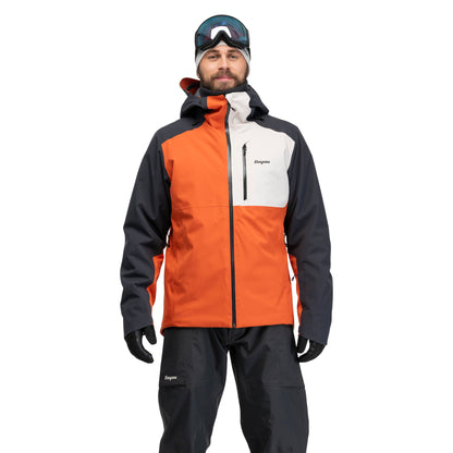 Bergans Oppdal Insulated Shell Jacket Men Burnt Orange / Dark Shadow Grey