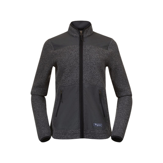 Bergans Nordmarka ReWool Pile Midlayer Jacket Women Solid Dark Grey / Dark Shadow Grey