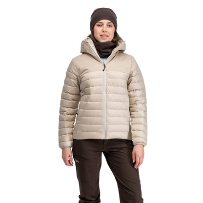 Bergans Lom Light Down Hood Jacket Women Beige