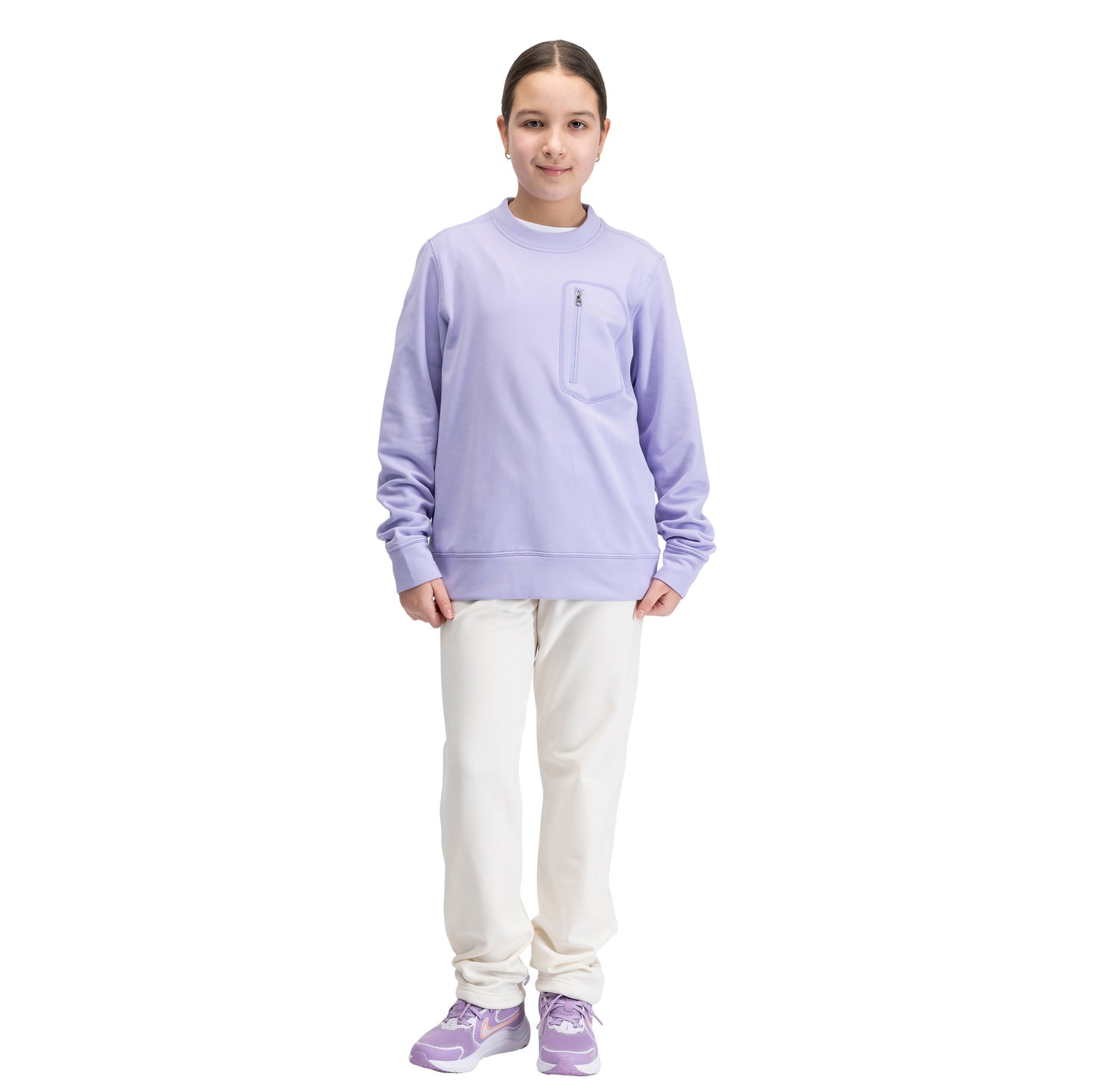 Bergans Midtli Midlayer Sweatshirt Junior Acai Smoothie