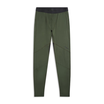 Bergans Inner:Pure Merino Tights Men Pine Forest / Dark Shadow Grey