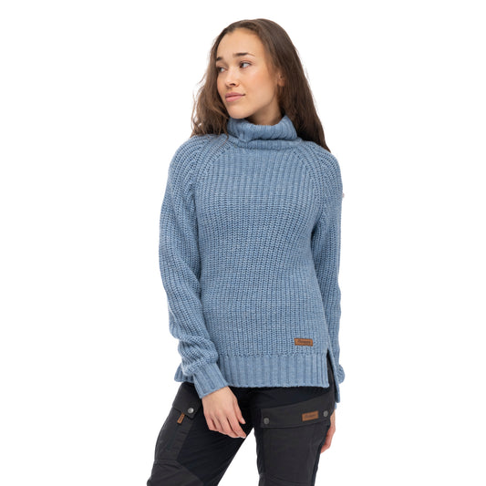 Bergans Nordmarka Merino High Neck Jumper Women Husky Blue