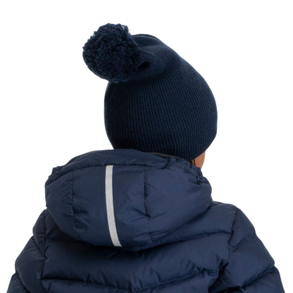 Bergans Storetind Wool Pom Beanie Junior Navy Blue