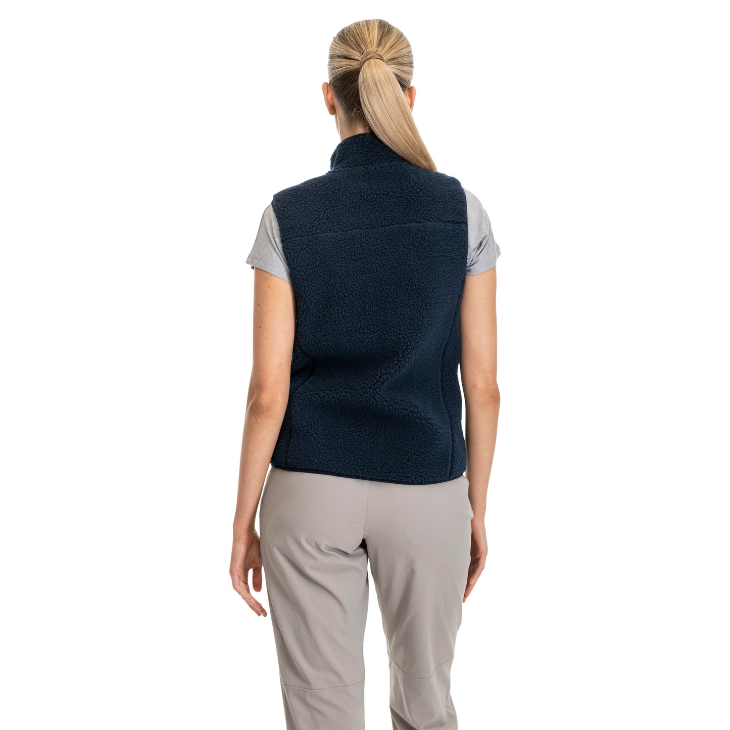 Bergans Lunnan Pile Fleece Vest Women Navy Blue