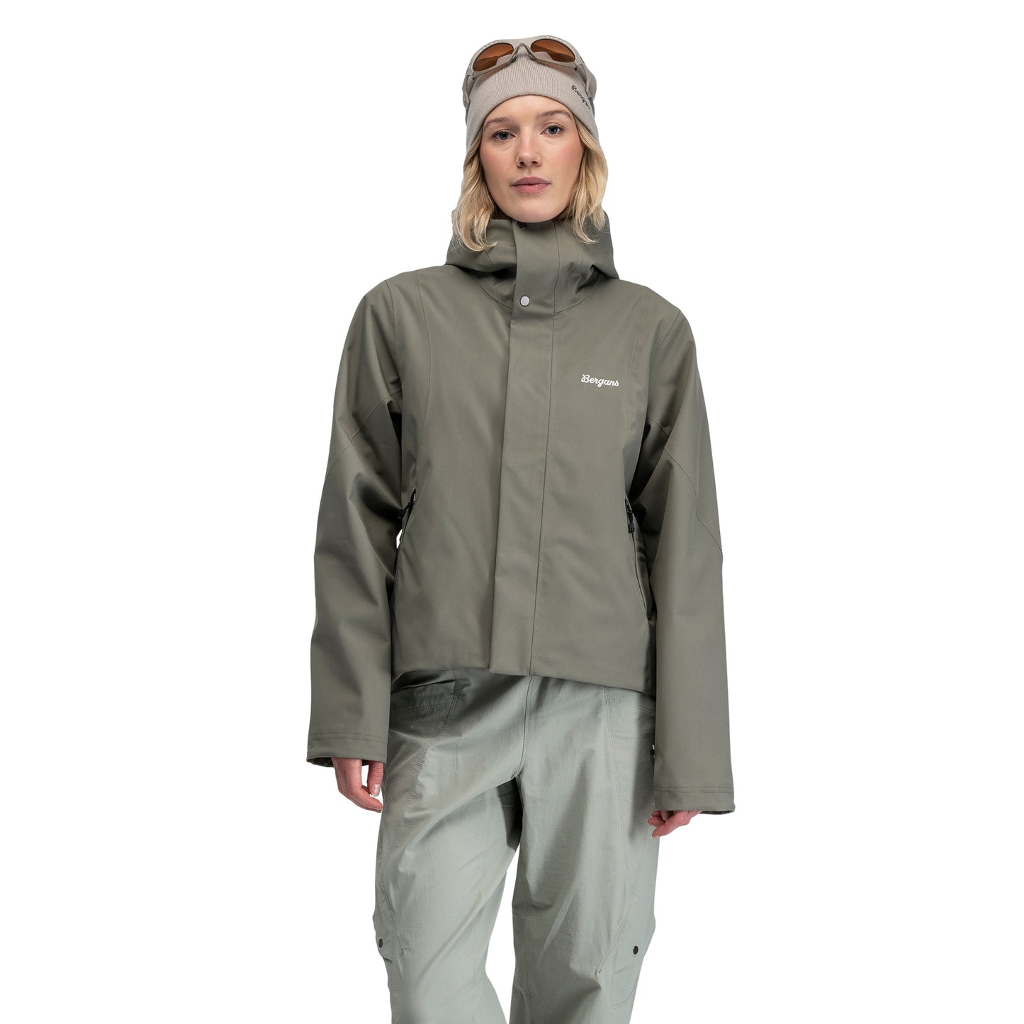 Bergans Vega 2L Shell Jacket Women Green Mud