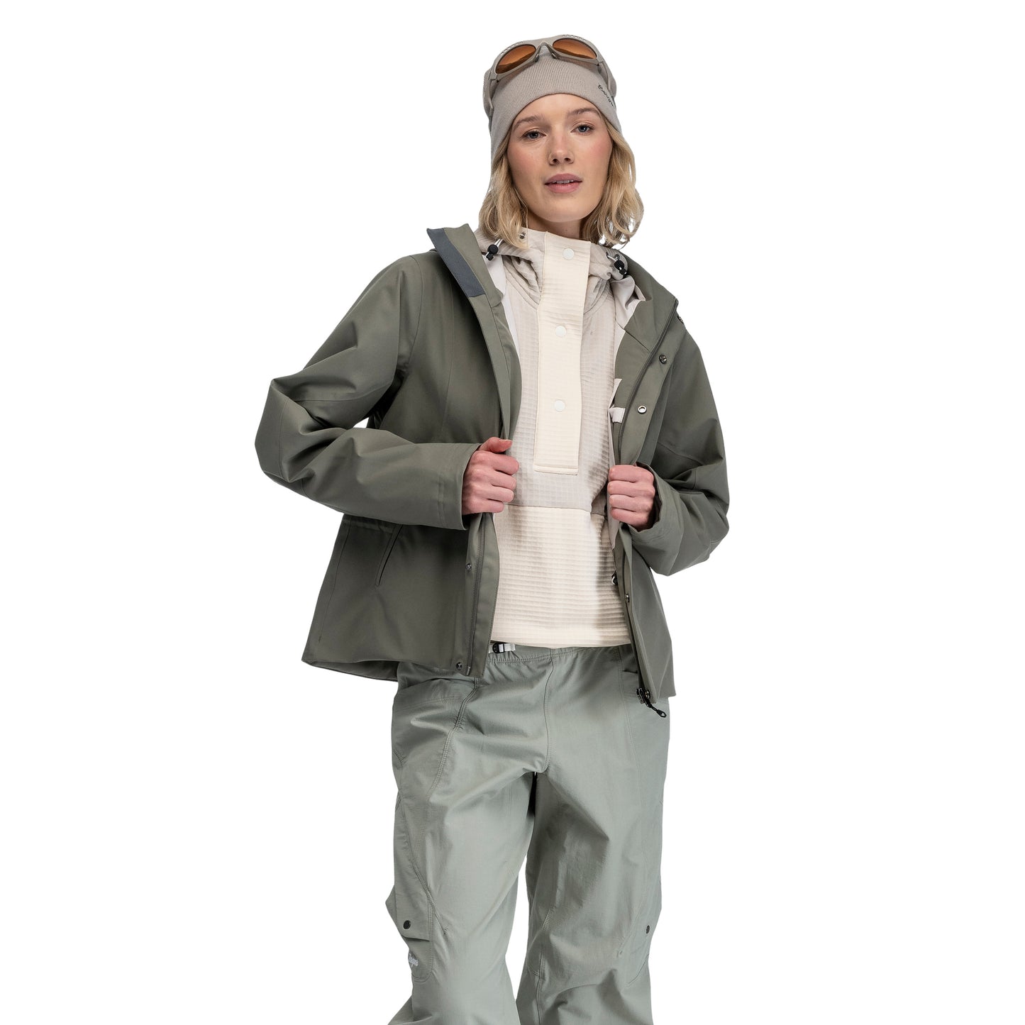 Bergans Vega 2L Shell Jacket Women Green Mud