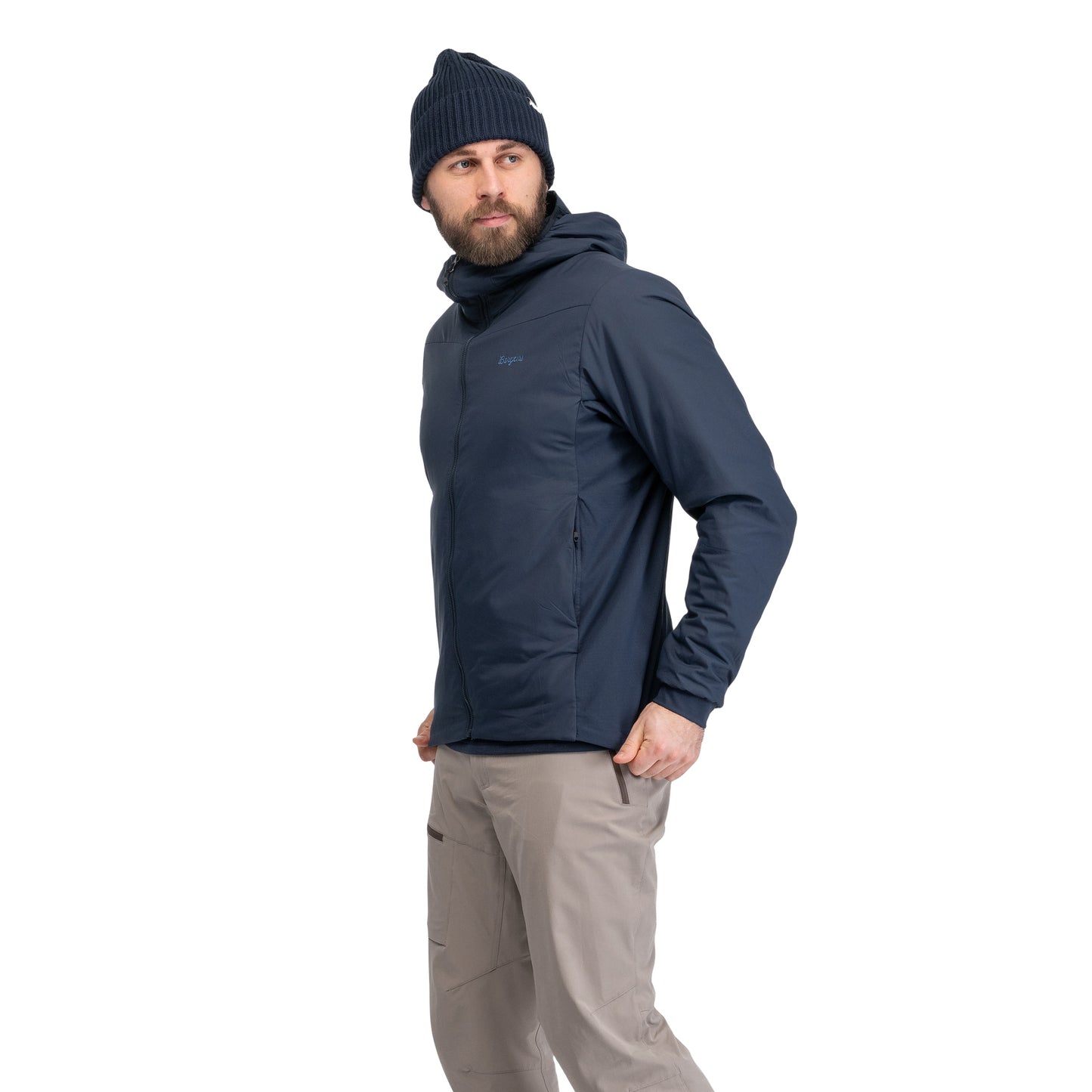 Bergans Holo Insulated Hood Jacket Men Dark Navy