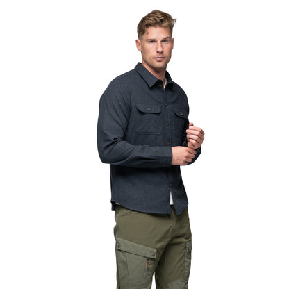 Bergans Nordmarka Flannel Shirt Men Navy Blue