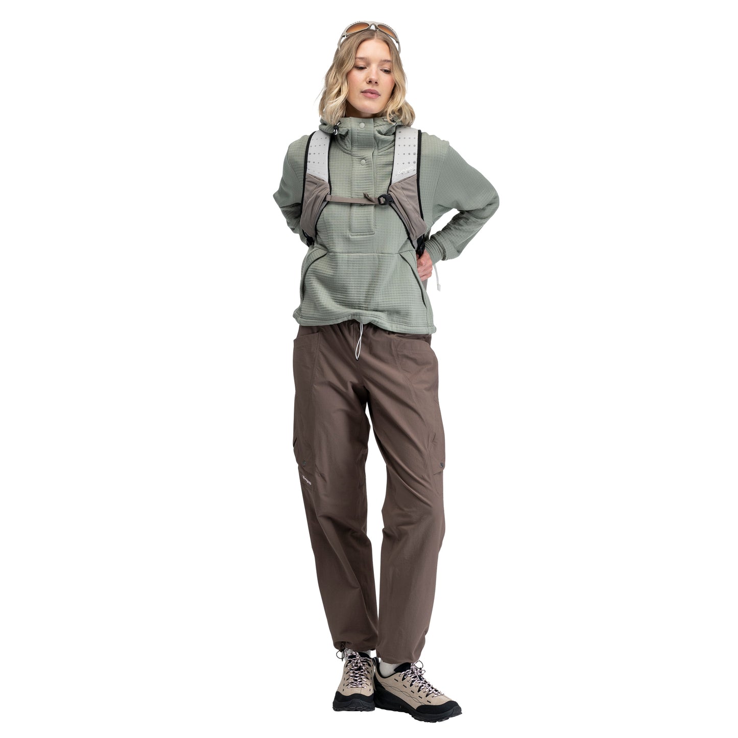 Bergans Vega Wool Hoodie Women Light Green Mud