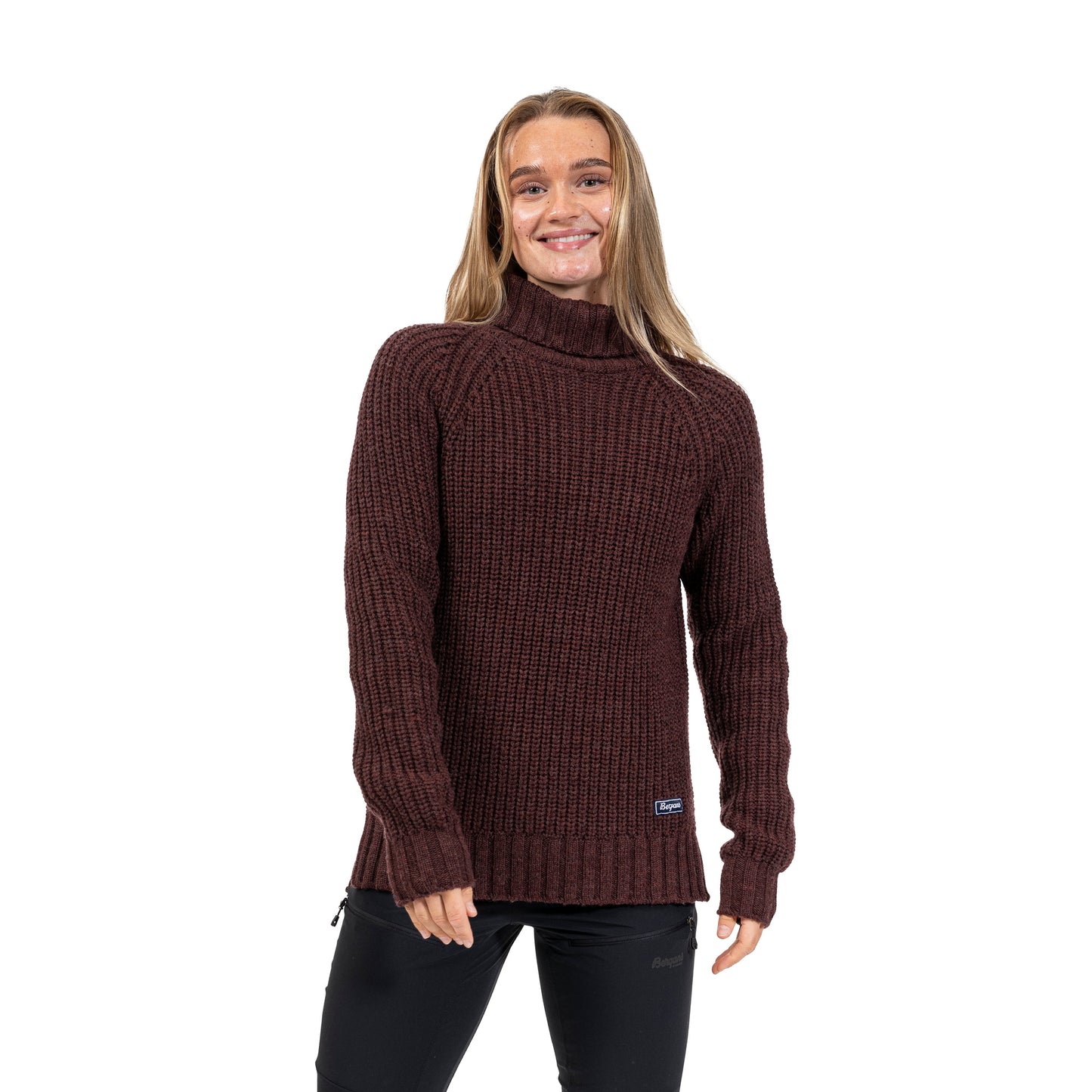 Bergans Nordmarka Merino High Neck Jumper Women Amarone Red