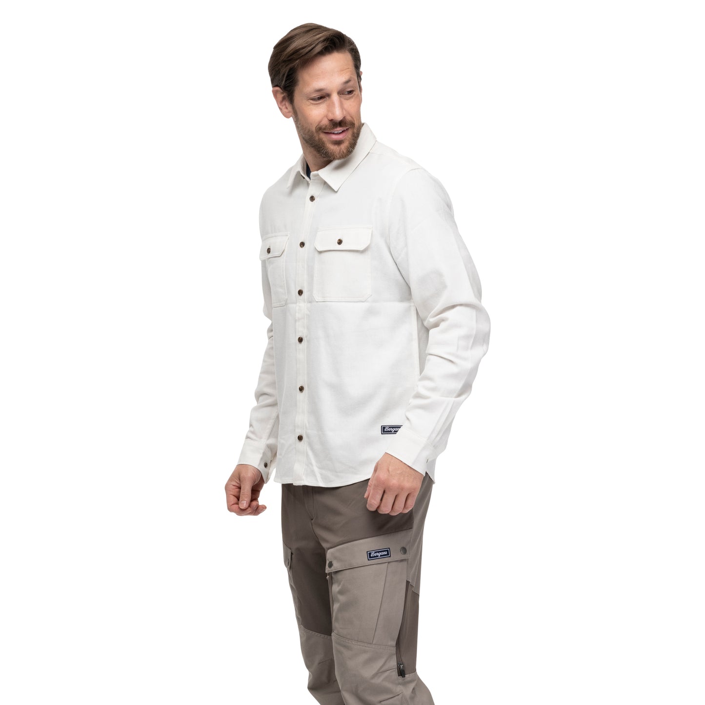 Bergans Nordmarka Flannel Shirt Men Arctic White