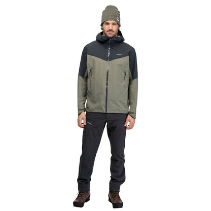 Bergans Rabot Alpine 3L Shell Jacket Men Green Mud / Dark Shadow Grey