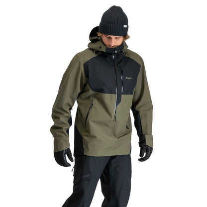 Bergans Oppdal 3L Shell Anorak Unisex Pine Forest/Black
