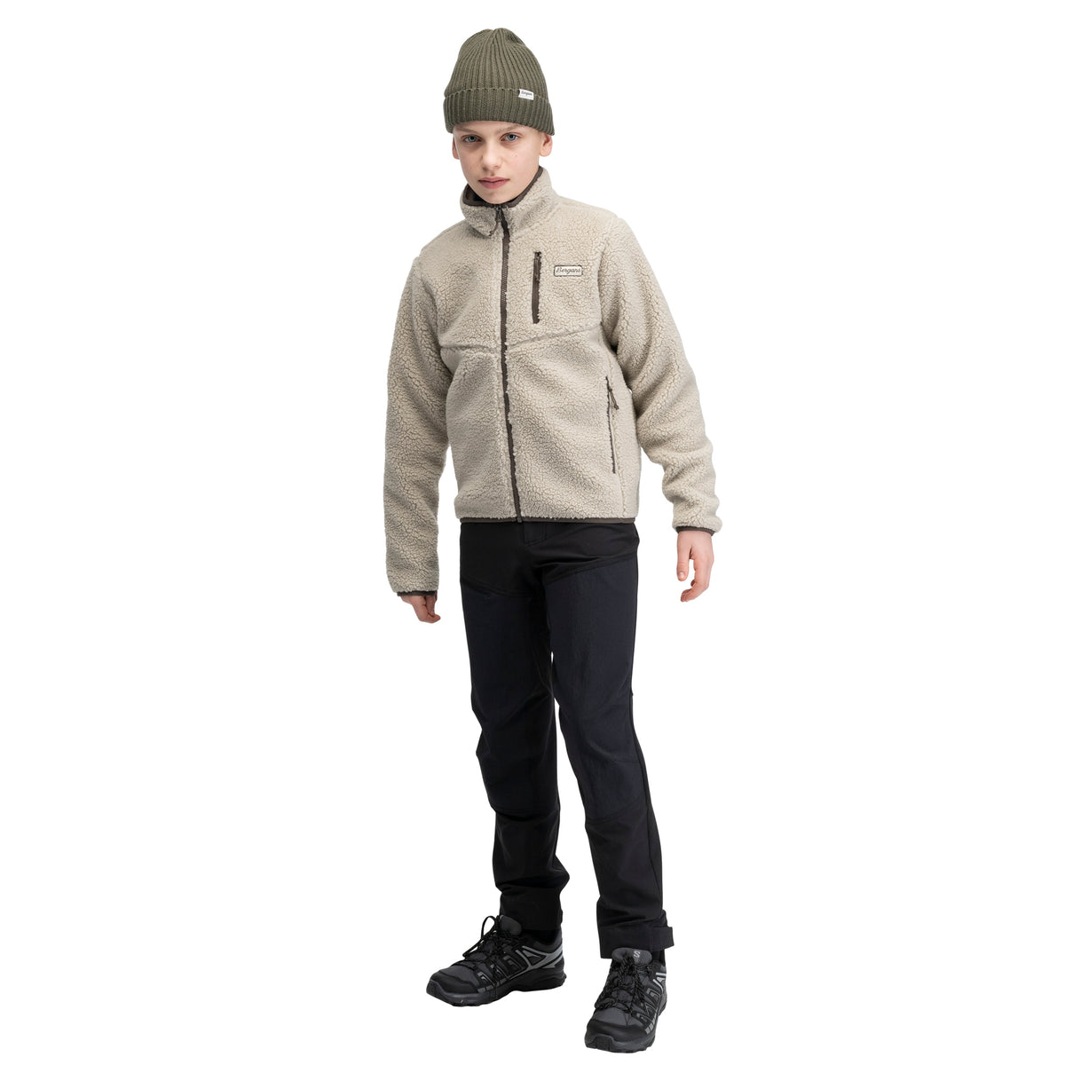 Bergans Lunnan Pile Fleece Jacket Junior Coastal Sand