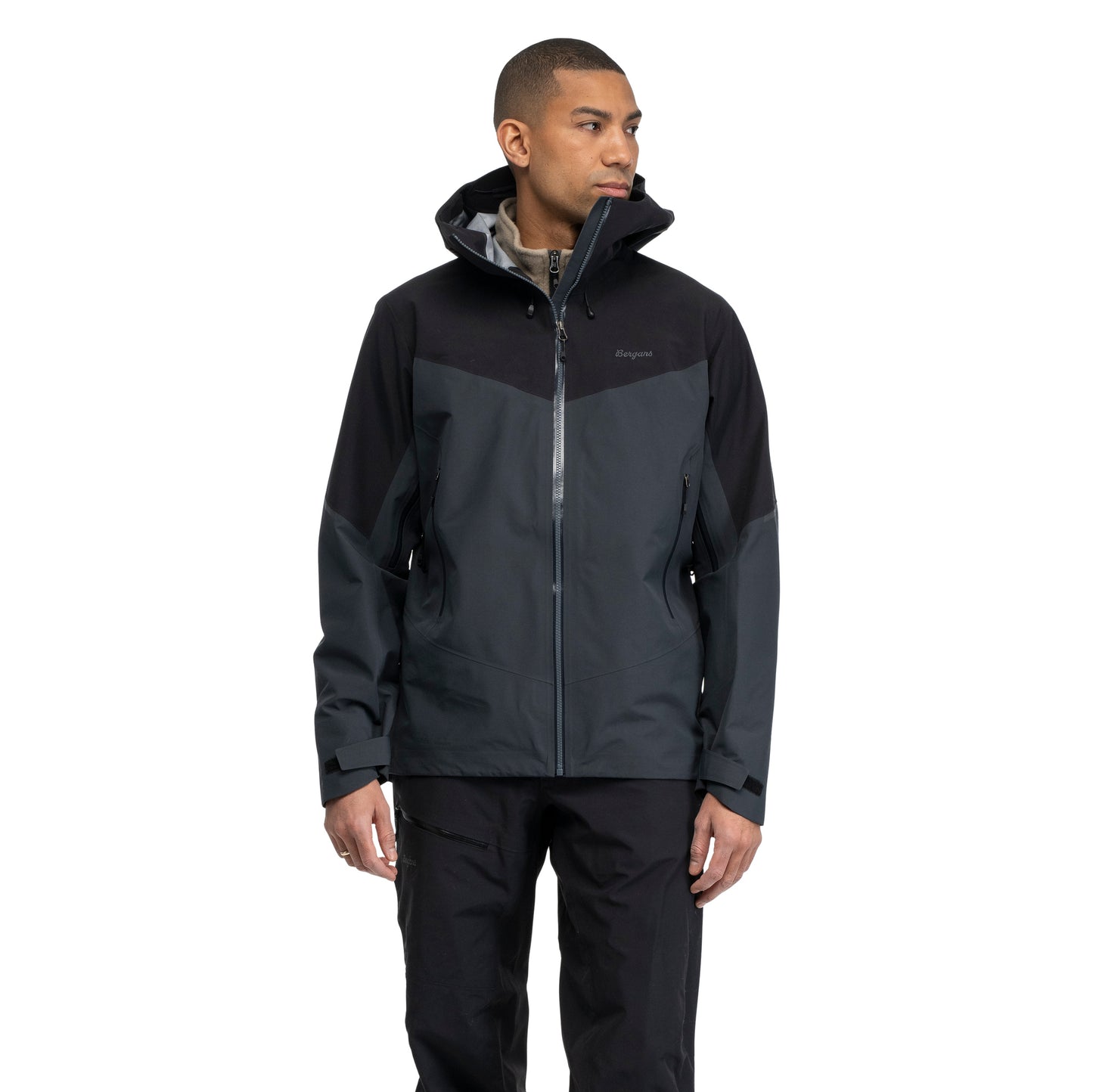 Bergans Rabot Alpine 3L Shell Jacket Men Black / Dark Shadow Grey