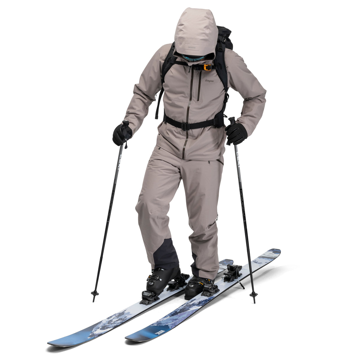 Bergans Oppdal Insulated Shell Pants Men Rock Taupe